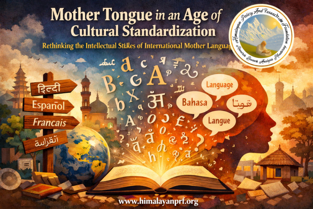 Mother Tongue in an Age of Cultural Standardization