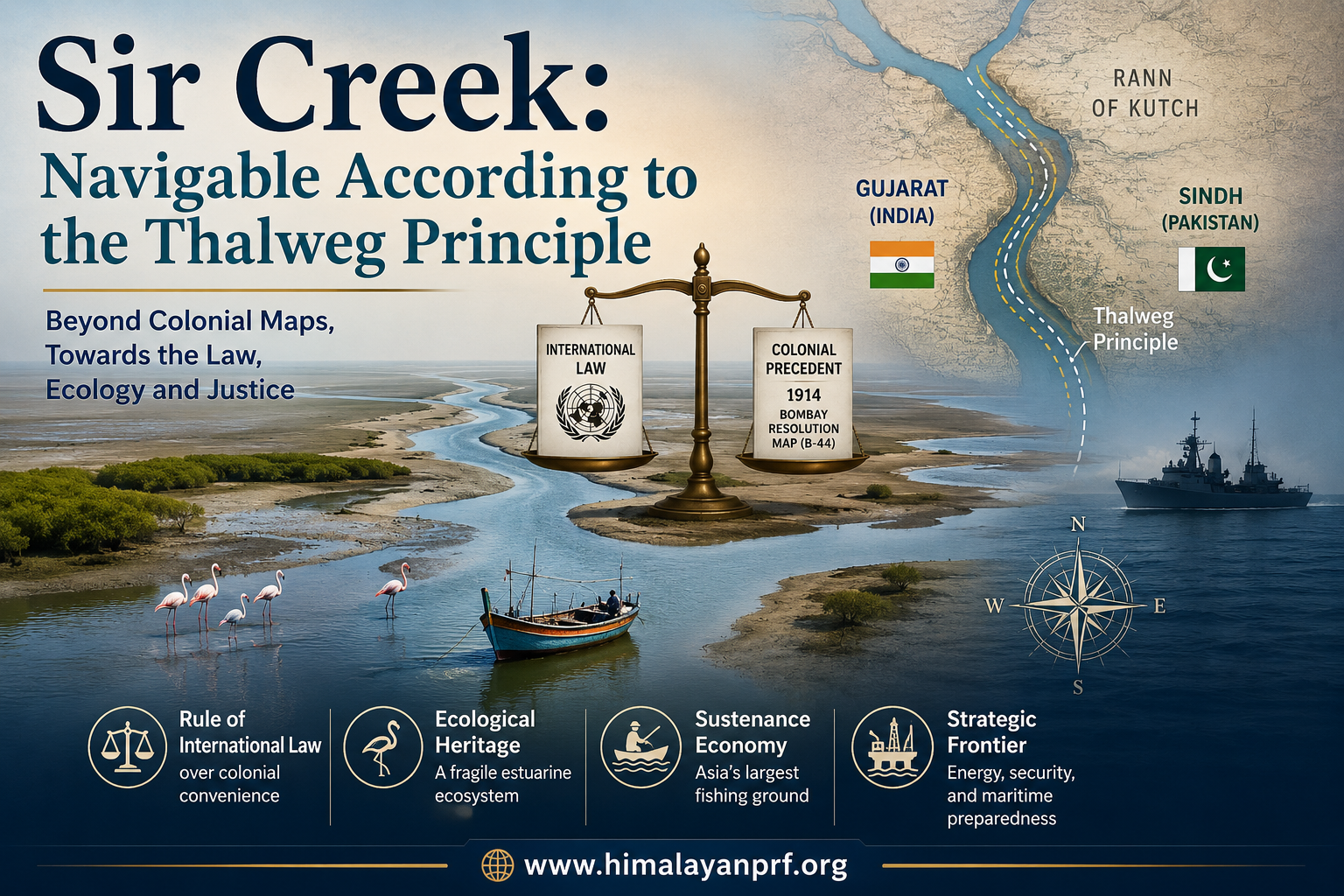 Sir Creek Navigable According to the Thalweg Principle