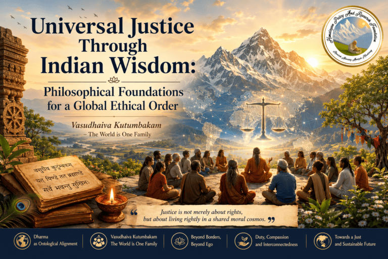 Universal Justice Through Indian Wisdom